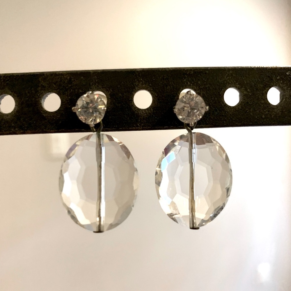 ✨ Stunning Crystal and CZ diamond Drop Earrings ✨